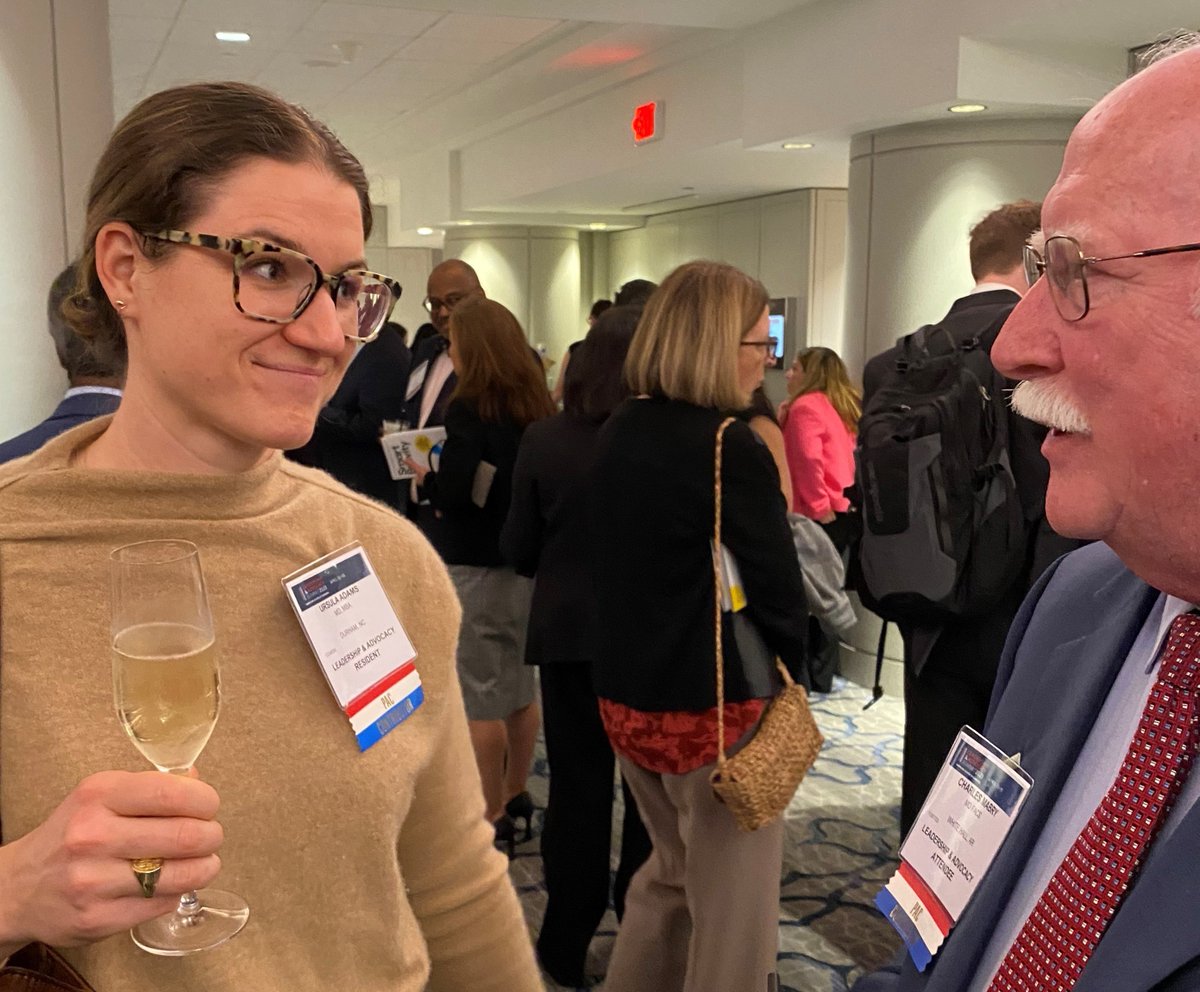 UNCSurgery's tweet photo. Props for advocacy and leadership to #UNCSurgery Chief Resident Ursula Adams, MD focused on important talks at #ACSLAS with 1) ACS Exec Director @pturnermd, NC Rep @GMMD4Greenville &amp; Aide at College Leadership &amp; Advocacy mtg. 2) Charles Mabry, MD, FACS, ACS liaison w/HHS  &amp; CMS https://t.co/C5pcZ2li1Y