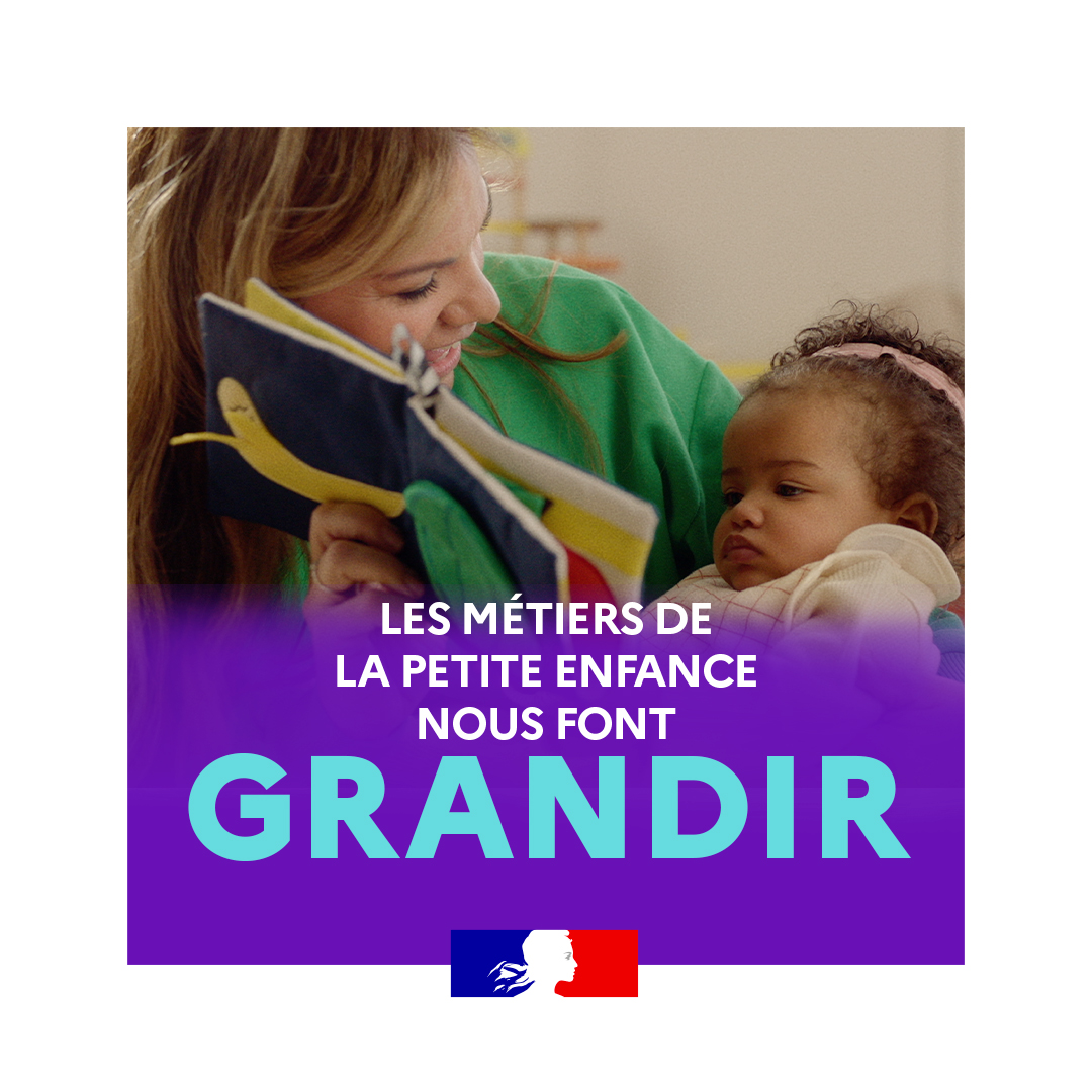 #MetiersPetiteEnfance   | Les 3 premières années d’un enfant sont essentielles pour son développement. Les métiers de la petite enfance permettent d’offrir à tous les enfants les mêmes chances.
Découvrez tous les métiers de la petite enfance ➡️ swll.to/7K70W8s