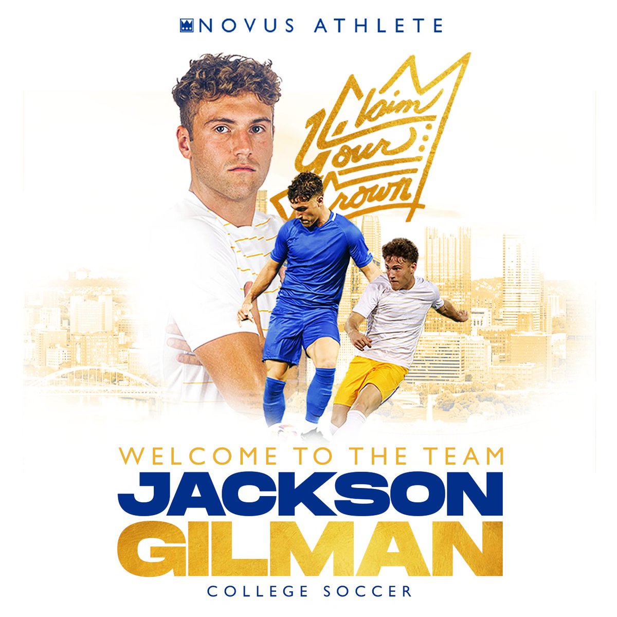 novusclothingco's tweet photo. Meet #NOVUSathlete @JacksonGilman04! Jackson was named the ACC All-Freshman Team along with the College Soccer News First Team Freshman All-America squad and continues to claim his crown for #UPitt Soccer! https://t.co/UbLhDoetaj