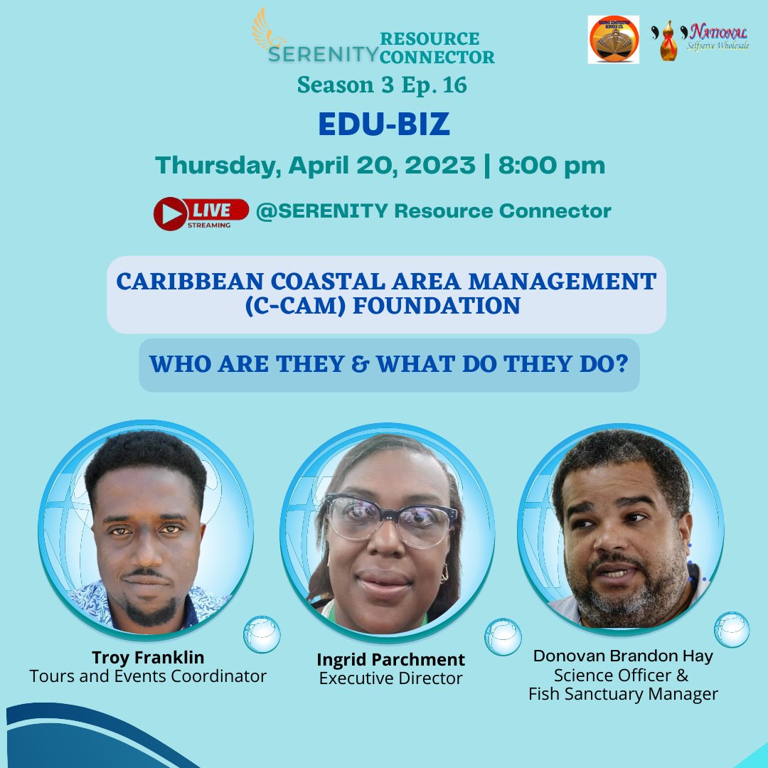 SerenityAdvisor's tweet photo. Did you know that 'Portland' Bight is actually in Clarendon?
Learn more about C-CAM, Portland Bight and the Portland Bight Discovery Center, as the @ccam_foundation Team share the Who, What, Where and Why on #SERENITYResourceConnector YouTube Live Forum, April 20th at 8pm CST. https://t.co/Mhql8YSGfo