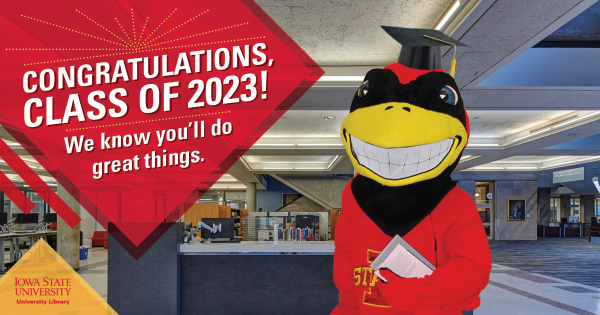 ISU_Library's tweet photo. Congratulations, graduates! β€οΈππ #classof2022 #cyclONEgrad #IowaState #CyclONEnation @TheMascotCy @IowaStateU @iastate_cals @ISU_CoB @ISUdesign @ISU_CoE @chs_iastate @las_iastate @ISUVetMed @CyclonesInnov8 @ISUGradCollege @isualum @isufoundation @CycloneATH https://t.co/u17EW0zleh