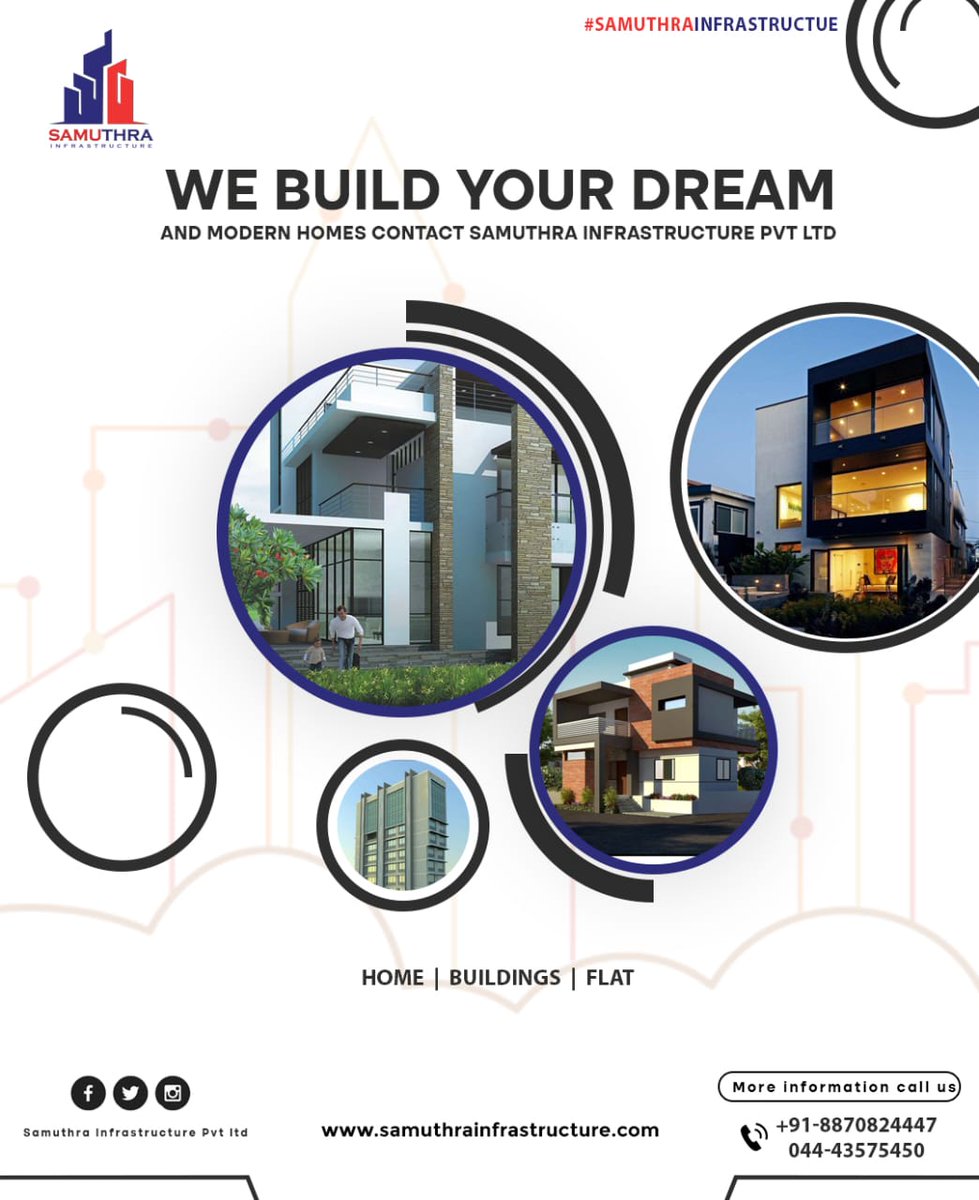 SamuthraInfras1's tweet photo. We Build Your Dream And Modern Homes Anywhere In Tamilnadu...
At Your @SamuthraInfras1 ๐งฑ๐๐๐ญ๐ข๐ For Enquiries Contact As
044-43575450 / 9790324447
#samuthra #No1 #construction #company #tamilnadu #chennai #elevationdesignstudio #Trending #trend #constructionmanagement https://t.co/TVC94Txalv