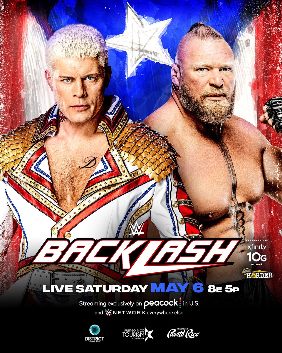 CodyRhodes's tweet photo. Official 

First Time Ever - @peacock @WWE @HARDER @Xfinity 

Puerto Rico 🇵🇷 https://t.co/Dfig1vUHzk