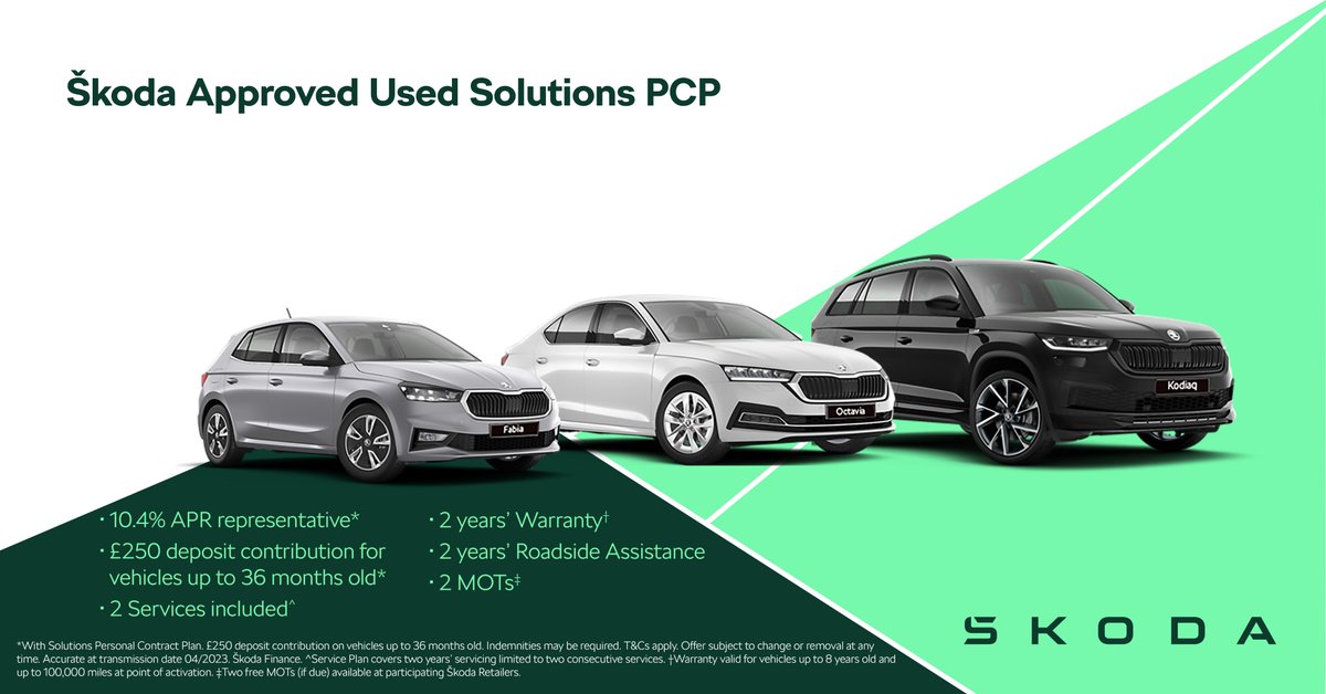 Check our our APRROVED used solutions PCP! 👀
.
.
.
#SkodaPerformance #SkodaSafety #SkodaReliability
#SkodaFamily #SkodaLove #SkodaNation #DriveSkoda #SkodaExperience #SkodaCommunity
#Skodacitygate #SkodaAuto #SkodaOctavia #SkodaSuperb #SkodaKodiaq #SkodaKaroq #SkodaEnyaq