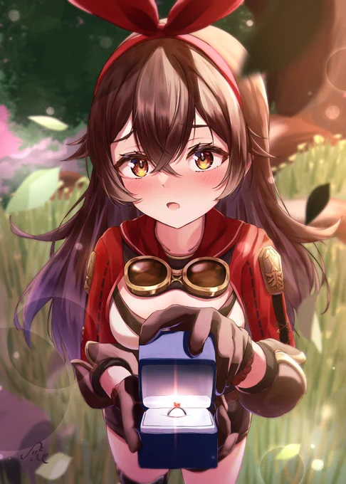 #再掲したらフォロワーが増えるらしい お気に入りの原神絵をぺたり 