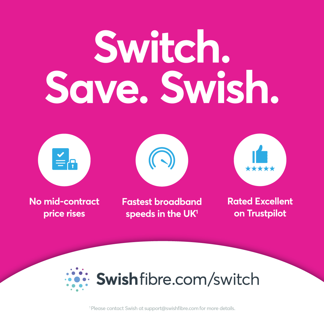 If you’re looking for an internet plan that’s ultra-fast and reliable, then Swish is for you.🚀🚀🚀

#swishfibre #internetprovider #internetspeed #fullfibre #internet #ultrafastbroadband #ukfastest #fullfibrebroadband #fullfibrebroadband #pricehikes23 #costoflivinguk