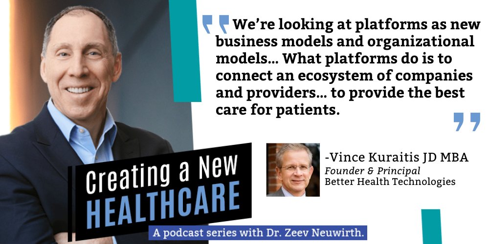 Tune in to #CreatingANewHealthcare tomorrow for a new interview featuring Dr. Randall Williams & Vince Kuraitis. We dive deep on platforms in healthcare business models & more that they're doing to improve healthcare. Subscribe wherever you get podcasts! lnkd.in/ek6iAc8t