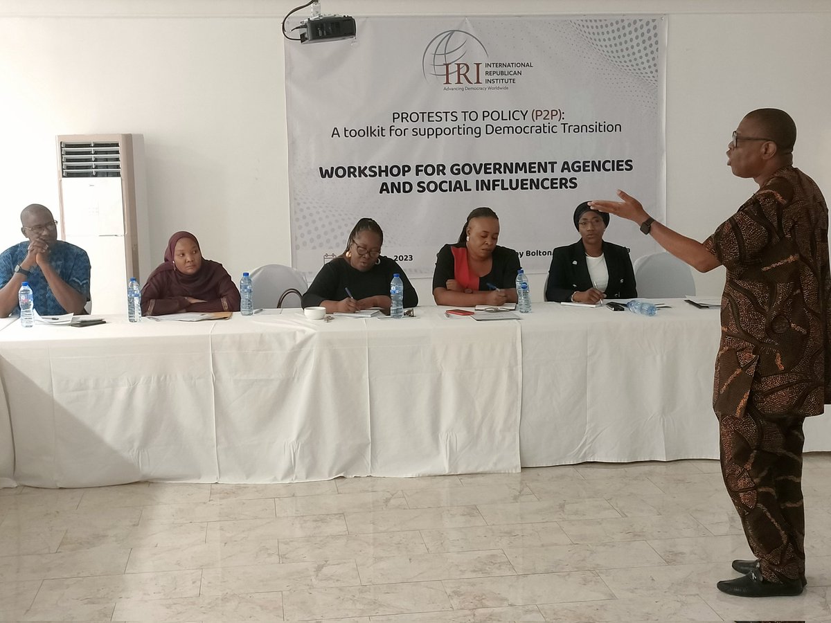 It's Day 2 of @IRI_Africa #Nigeria Protests to Policy Workshop with social influencers and representatives of relevant government agencies in Abuja supported by @IRIglobal Center for global Impact. @BukkyShonibare @Uchereke @duchessmabboud