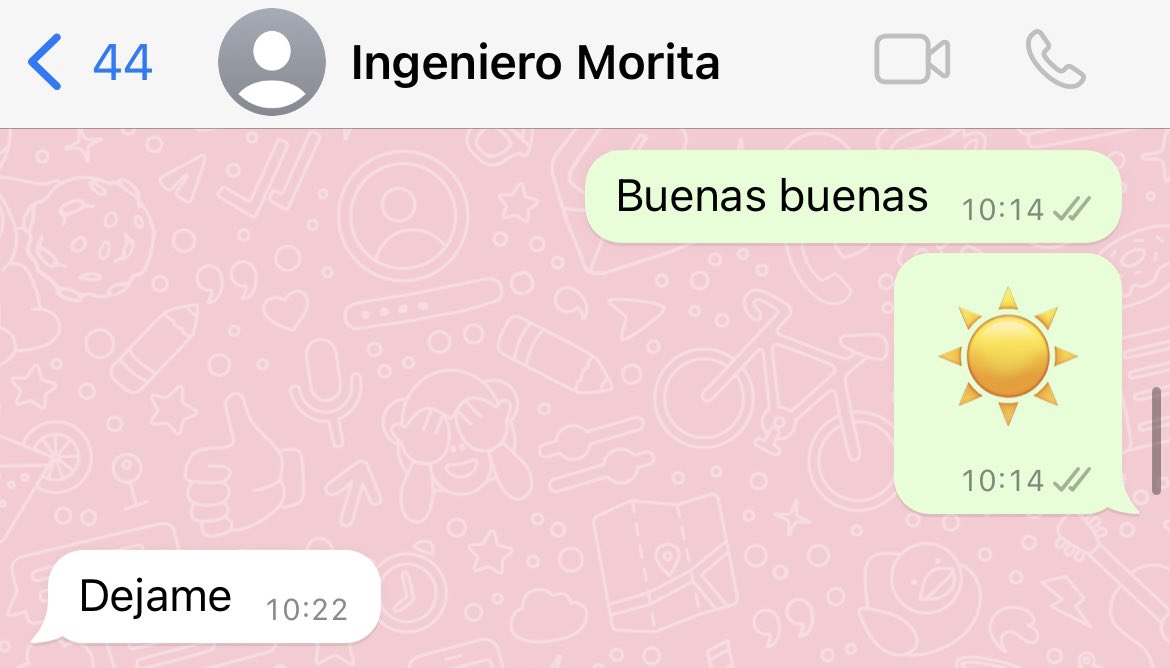 andymora's tweet photo. x: y cómo es tu relación con tu papá?
yo: https://t.co/hrj9W97dL2