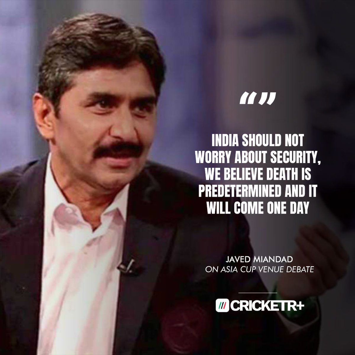 Javed Miandad believes 'fear of death' shouldn't be stopping India from coming to Pakistan

Your thoughts on the statement? 💭

#JavedMiandad #CricketR #PAKvIND
