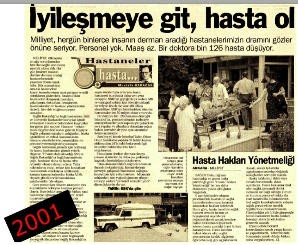 Candarlioglu's tweet photo. 3)

-Yaralanan 7 yaşındaki çocuk parası olmadığı için ambulans içinde 1 saat bekletildi.

-Bağ-Kur'lu hamile kadın hastaneye alınmadı. Bebeğini kaybetti.

-İyileşmek için hastaneye giden hasta oluyordu.

-->> https://t.co/uZWtXbGcNV
