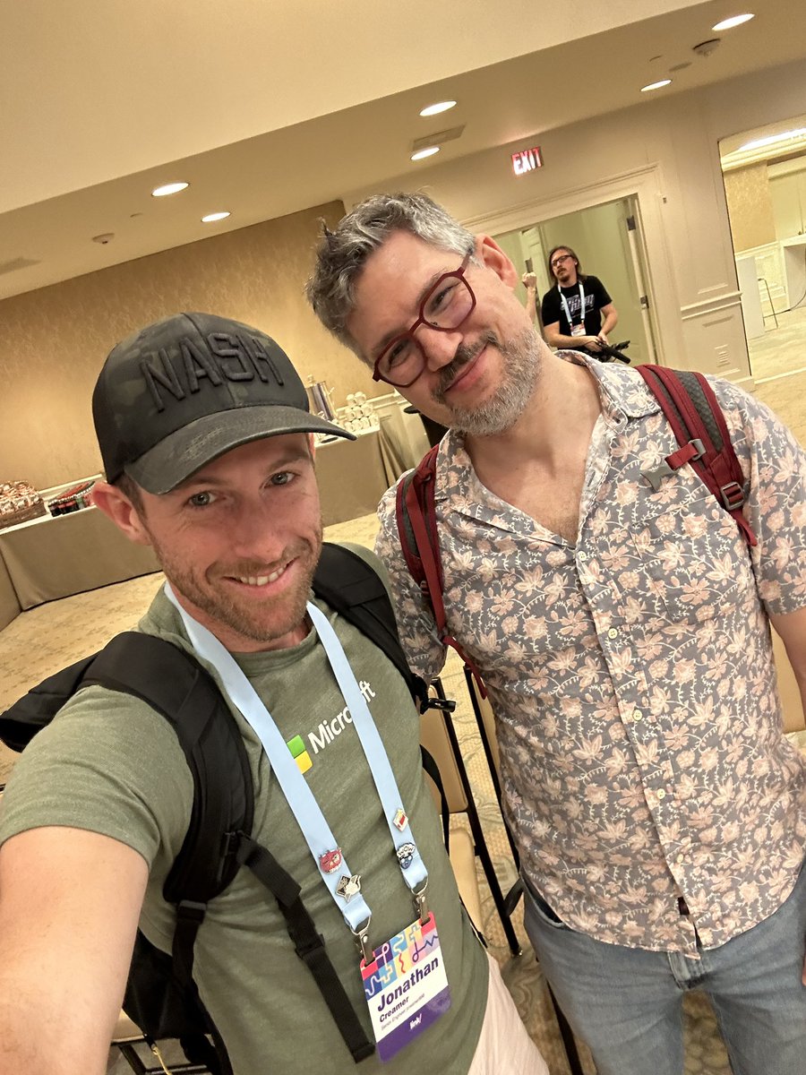 jcreamer898's tweet image. Super cool to meet one of the folks that inspired me to join @Microsoft! 10+ years ago @gblock was one of the folks who helped kick start the #opensouce revolution at Microsoft. #link2023 @pluralsight #community