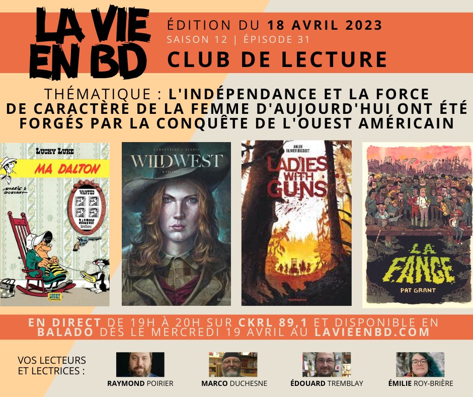 La vie en BD / CKRL 89,1 + balado tweet media