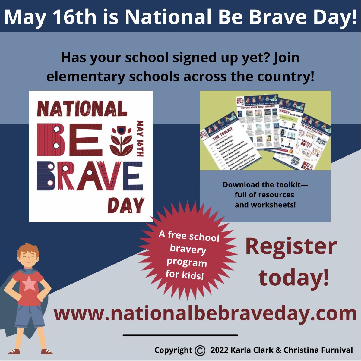 The second annual National Be Brave Day!

#nationalbebraveday #bebrave #freeschoolprogram #freeresources