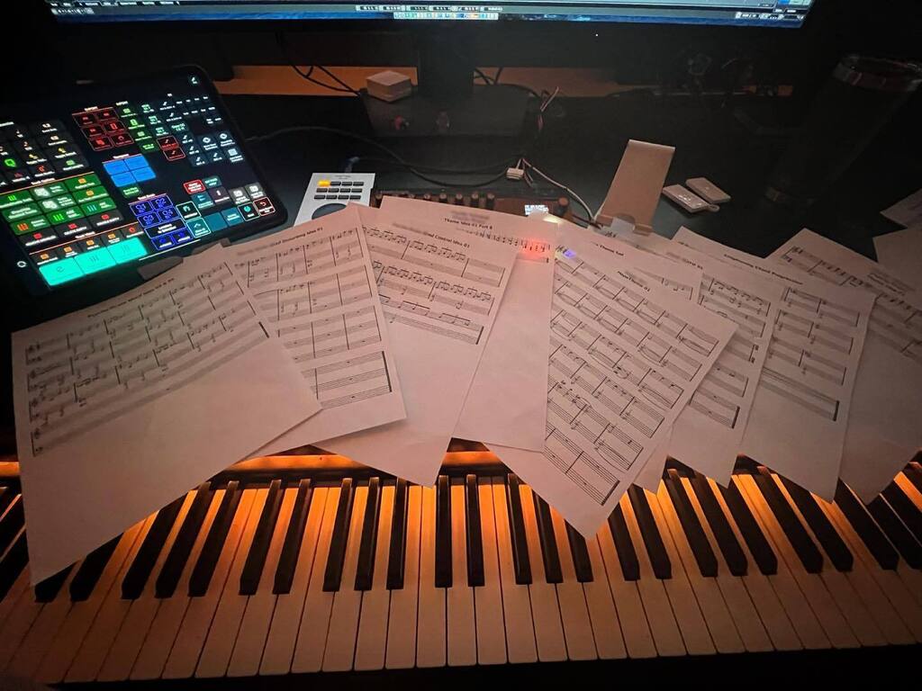 kevinrieplmusic's tweet photo. Themes, Motifs, Ideas…all ready to go for this next score. These are only some 😮. If I didn’t have these ready to go prior to writing, I’d have a crisis on my hands!
#themes #melody #filmscore #music #composer #composing #studio #cubase #sl88 #slmi… https://t.co/eQMKFhwQr1 https://t.co/YIh9wShWzB