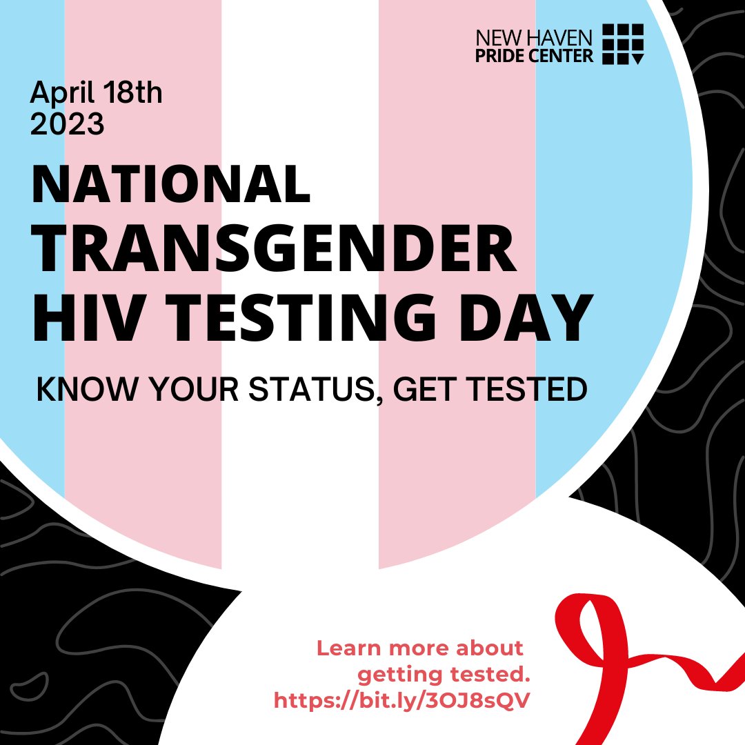 National Trans HIV Testing Day bringsvisibility to the importance of consistent HIV, STI, testing and status awareness for the transgender and nonbinary community. 

#StopHIVTogether #NTHTD #newhavenpridecenter #lgbtq #trans #nonbinary