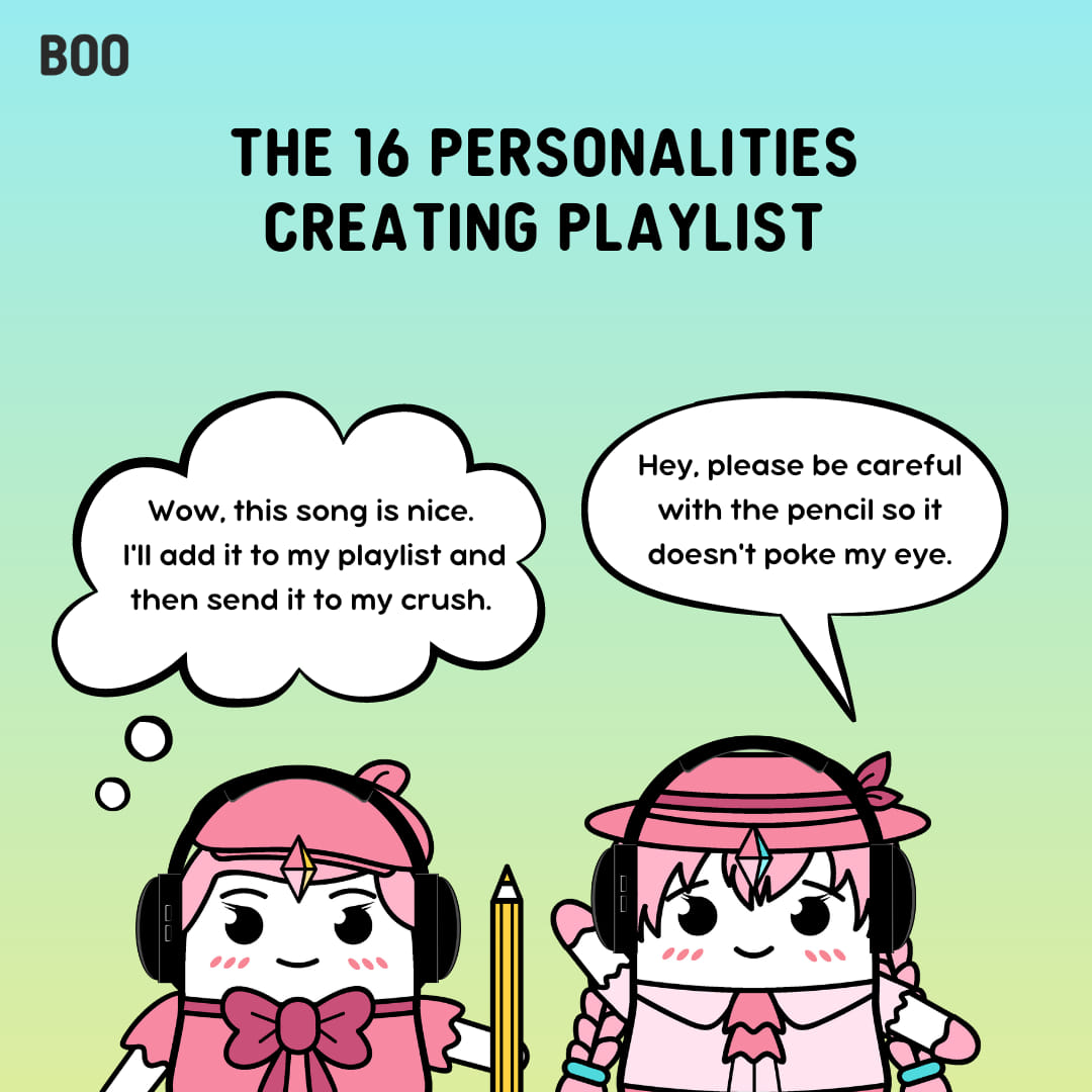 BooTheApp's tweet photo. What is your favorite music genre? 🎶 (Part 1)
https://t.co/J0IJBa3AXy
Find friends and fall in love on Boo App ✨
#booapp #16personalities #16personalitiesmeme #16types #personality #personalitytypes #intp #entp #intj #entj #enfp #infp #enfj #infj #estp #esfp #estj #esfj https://t.co/zwSAplVF8D