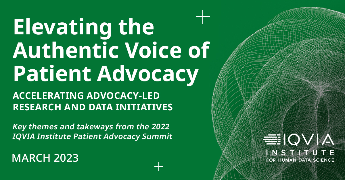 IQVIA_Institute's tweet photo. At IQVIA Institute Patient Advocacy Summit 2022, 175 participants from various organizations, foundations, and life sciences and technology companies explored best practices around patient-driven research and data programs. Discover key learnings: https://t.co/V85s0kkTY8 https://t.co/s11G1e8g0W