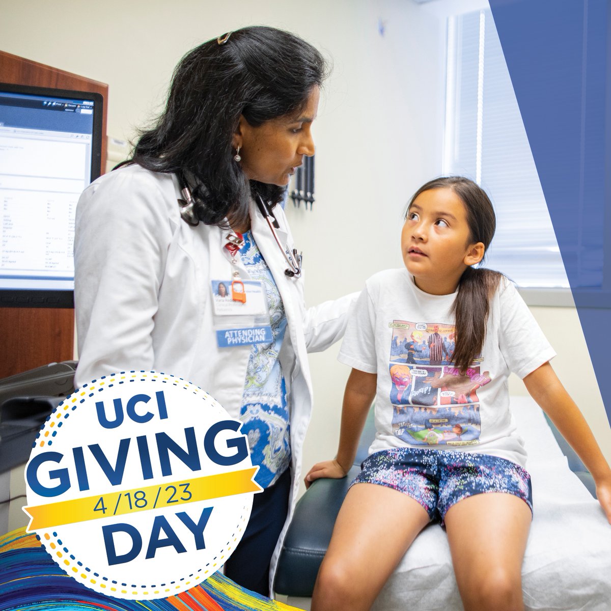 It is is #UCIGivingDay! Join us as we continue to advance leading-edge research, provide innovative medical education and deliver world-class patient care. You can make a difference by giving a gift of any amount. Every gift counts: givingday.uci.edu/health