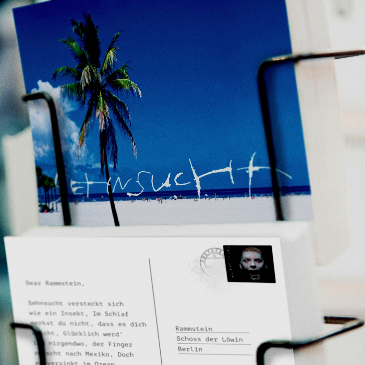 Du Hast Post! Send a Rammstein postcard with a Rammstein stamp wherever you want in the world with every pre-order of the 'Sehnsucht Anniversary Edition' in the RammsteinShop. Get yours at: sehnsucht.rammstein.com