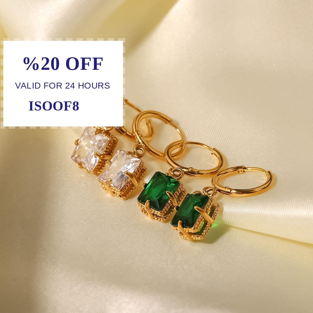 LAGCoffe's tweet photo. Check out this product 😍 18k Gold Plated Green/White Zircon Fashion Earrings 😍 
by Artshiney starting at $29.00. 
Shop now 👉👉 https://t.co/oDbmbJfLhM https://t.co/QGcDxfipEi