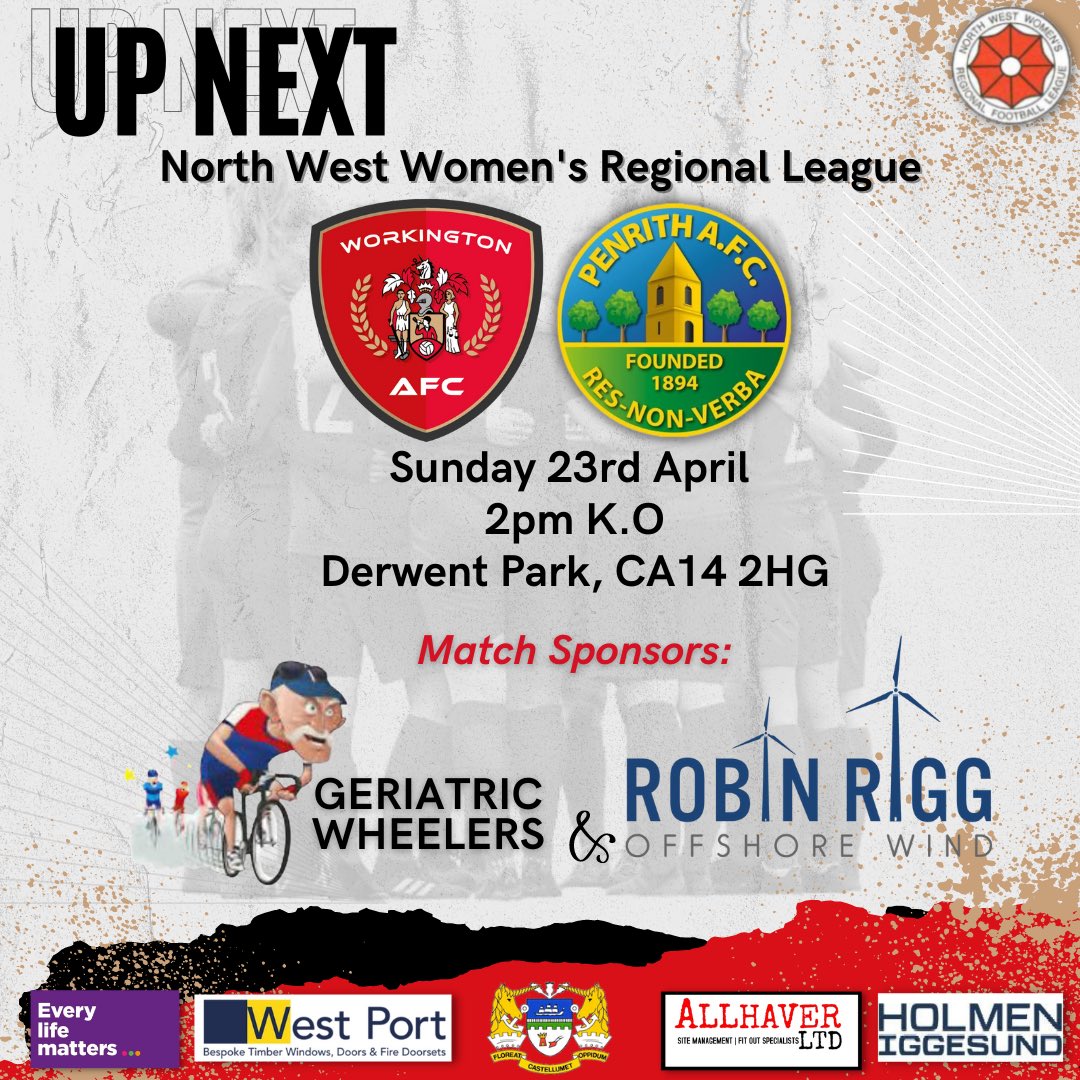TownWomenFC's tweet photo. 𝗨𝗣 𝗡𝗘𝗫𝗧… 𝗧𝗵𝗲 𝗟𝗮𝘀𝘁 𝗖𝘂𝗺𝗯𝗿𝗶𝗮𝗻 𝗕𝗮𝘁𝘁𝗹𝗲 𝗼𝗳 𝘁𝗵𝗲 𝗦𝗲𝗮𝘀𝗼𝗻
🔴🔵

Derwent Park will be packed with Football on Sunday. Details are below ⬇️ https://t.co/m7AqErg6Fh