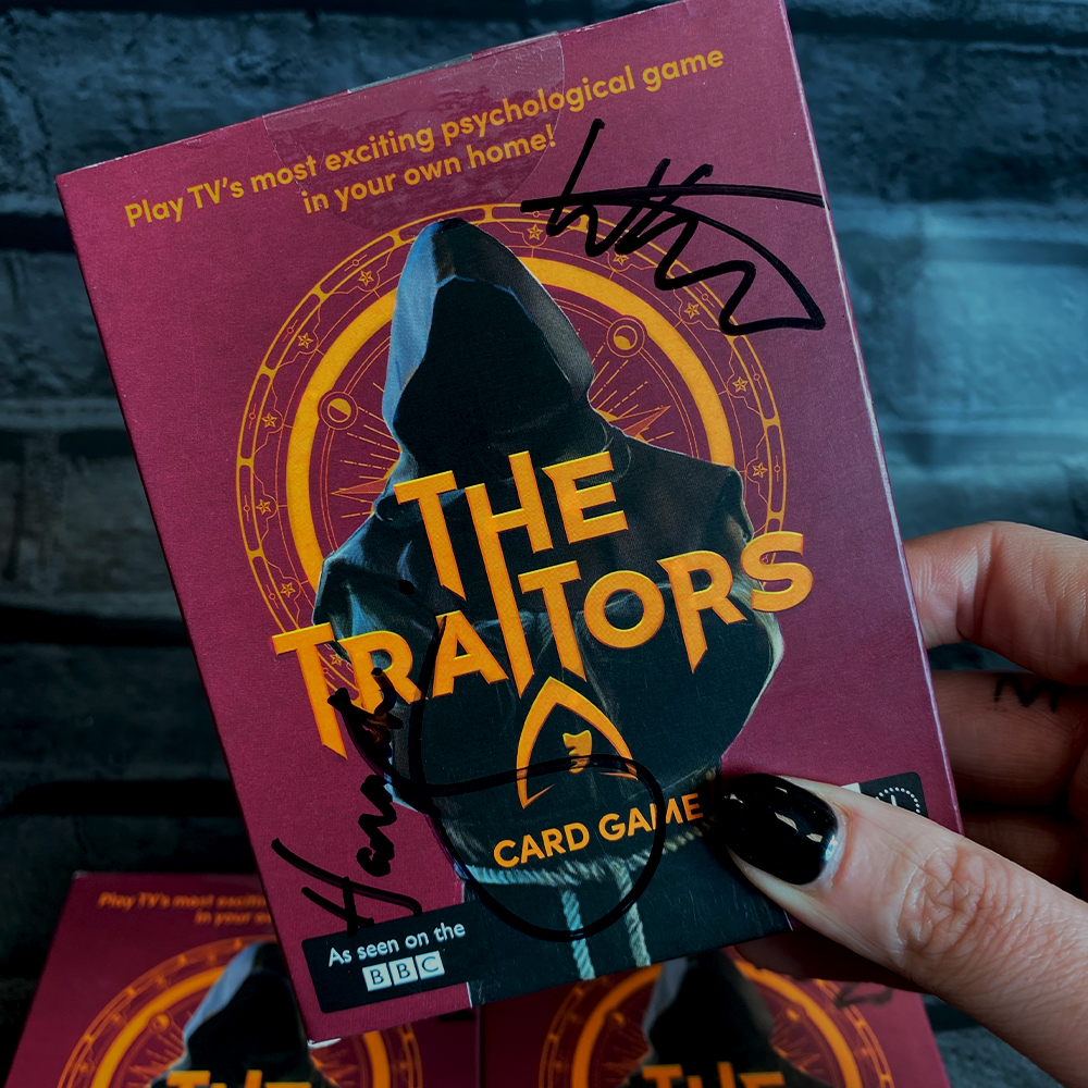 Ginger Fox Games (@gingerfox_uk) on Twitter photo 🚨 GIVEAWAY ALERT! 🚨
We're giving away 4 signed copies of The #Traitors Card Game, signed by Wilf and Hannah themselves!
To enter simply FOLLOW us and TAG a friend you'd love to play with.
Good luck 🎉
T&C's apply, UK Only, Ends 23/04/23 at 11:59pm.
#giveaway <a href="/all3media_int/">All3Media Int.</a> 🚨 GIVEAWAY ALERT! 🚨
We're giving away 4 signed copies of The #Traitors Card Game, signed by Wilf and Hannah themselves!
To enter simply FOLLOW us and TAG a friend you'd love to play with.
Good luck 🎉
T&C's apply, UK Only, Ends 23/04/23 at 11:59pm.
#giveaway <a href="/all3media_int/">All3Media Int.</a>