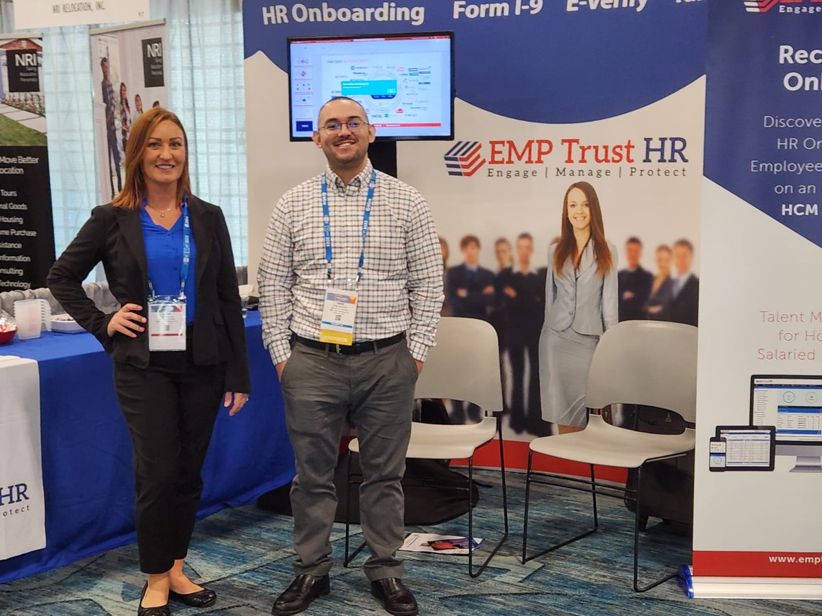 EMPTrust's tweet image. Attending the SHRM Talent Conference &amp;amp; Expo?

Explore talent solutions for every vertical with EMP Trust. Visit our Booth #915 today!  Follow the link to learn more hubs.ly/Q01LVKG30
#SHRMTalent #EMPTrustHRSolutions #HRProfessionals #SHRM2023 #Onboarding #FormI9 #EVerify