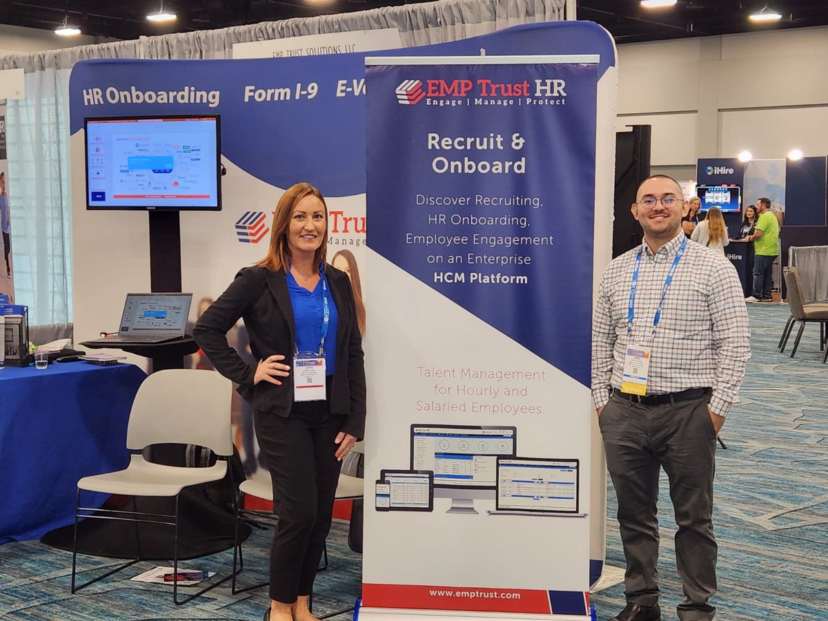 EMPTrust's tweet image. Attending the SHRM Talent Conference &amp;amp; Expo?

Explore talent solutions for every vertical with EMP Trust. Visit our Booth #915 today!  Follow the link to learn more hubs.ly/Q01LVKG30
#SHRMTalent #EMPTrustHRSolutions #HRProfessionals #SHRM2023 #Onboarding #FormI9 #EVerify