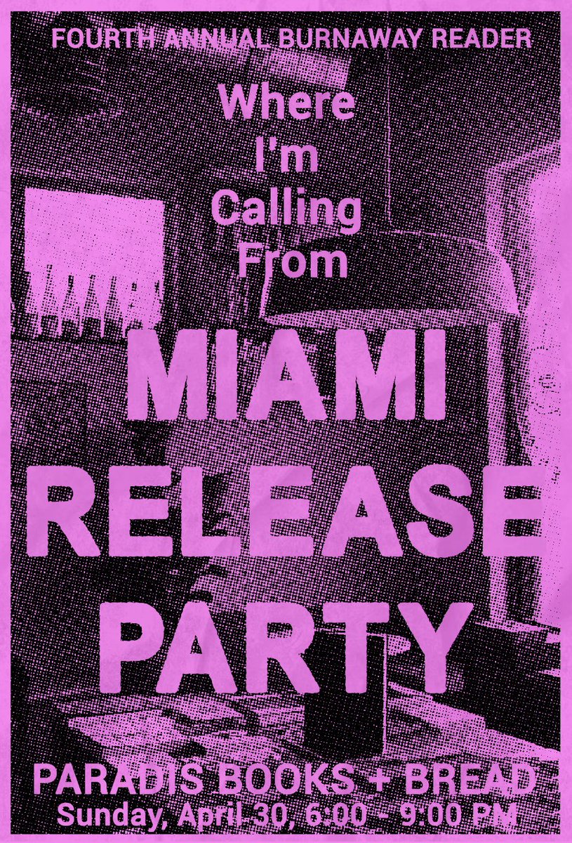 BurnawayGA's tweet photo. 📞 Miami, we're coming. 

Join Burnaway on the evening of April 30th at Paradis B+B in N Miami to celebrate our fourth annual print reader, "Where I'm Calling From." 

https://t.co/nJVWyEDFch https://t.co/2tuClrrN17