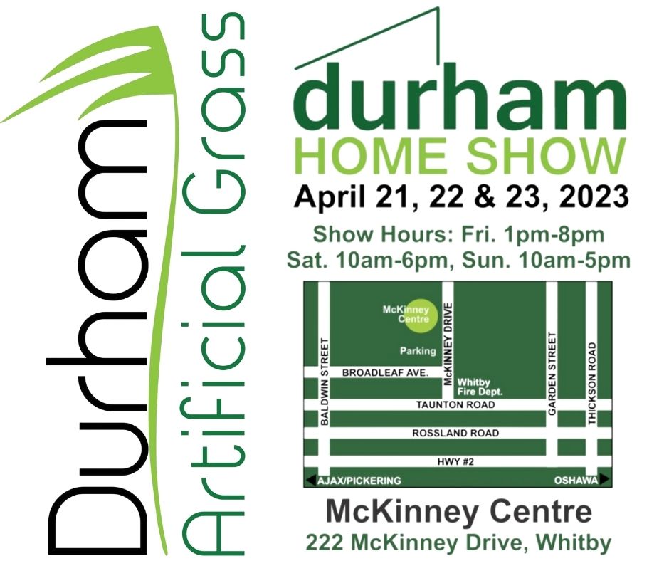 We are proud to be one of many vendors at this year's durham Home Show. Come buy our booth from April 21 to the 23rd to explore what we can do for you and your backyard. 

durhamartificialgrass.ca

#etobicoke #eastyork #Scarborough #whitby #durham #oshawa @DurhamHomeShow