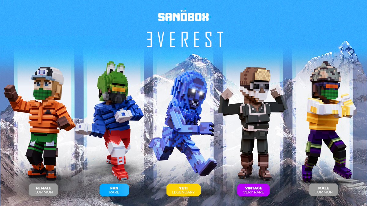 🏔️ The GMF 3VEREST Collection is here, and it's time to rise to the challenge! 

Brought to you by <a href="/3VEREST_camp/">3VEREST</a> <a href="/smoblerstudios/">Smobler</a> and our very own <a href="/GameMakerFund/">forsale username~dm</a>!

See you at the peak! tsbga.me/Avatars