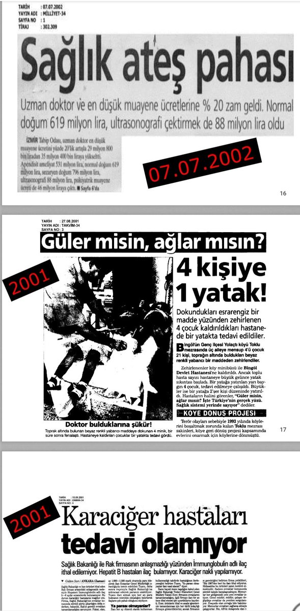 Candarlioglu's tweet photo. 4)
-Doğum ve defin ücretlerine maaşlar yetmiyordu.

-4 hastaya 1 yatak...

-ilaç bulunamıyordu.

-Hastane faturasını ödeyemeyen adamın eşi ve bebesi rehin kaldı. 
-->> https://t.co/9939aOiO5D