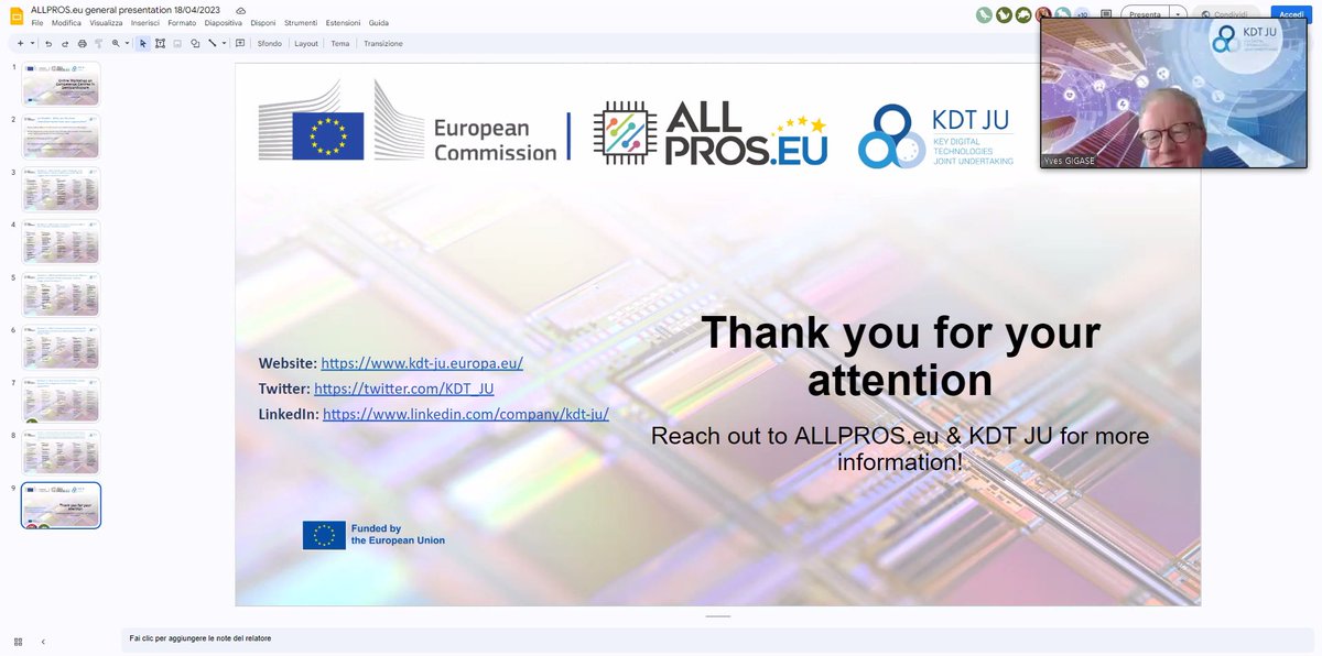 allpros_eu's tweet photo. And finally, thank you to #KDTJU acting Executive Director Yves Gigase for closing the workshop!
"Our interests are aligned, it's only a matter of coordinating the user-end with the provider-end." 🇪🇺
#euworkshop #processors #semiconductors #competencecentres https://t.co/d52rLc5JPp