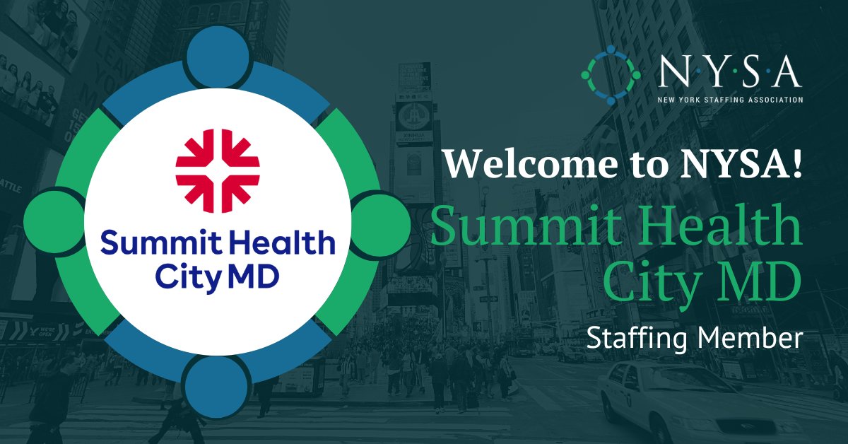Please join us in welcoming NASA’s newest Staffing Member, <a href="/SummitHealthHQ/">Summit Health</a>! They are a comprehensive healthcare provider with over 2,800 exceptional doctors across 370+ locations. Learn more about them today: summithealth.com

#NYSA #StaffingPartner #Staffing