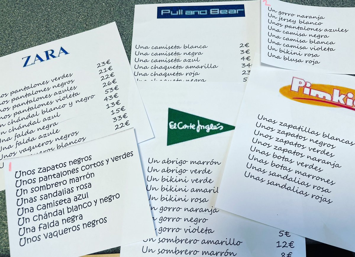 best_lssn_ever's tweet photo. Shopping!
๐๏ธStuck up logos of shops with stock + prices
๐๏ธGave pupils a shopping list
๐๏ธPupils found the items on their list, added up the cost
๐๏ธFirst correct answer got a prize
#spanish #mfl #mfltwitterati #cocurricular #crosscurricular #interestinglesson #teaching #funlesson https://t.co/W5Eja0Z18l