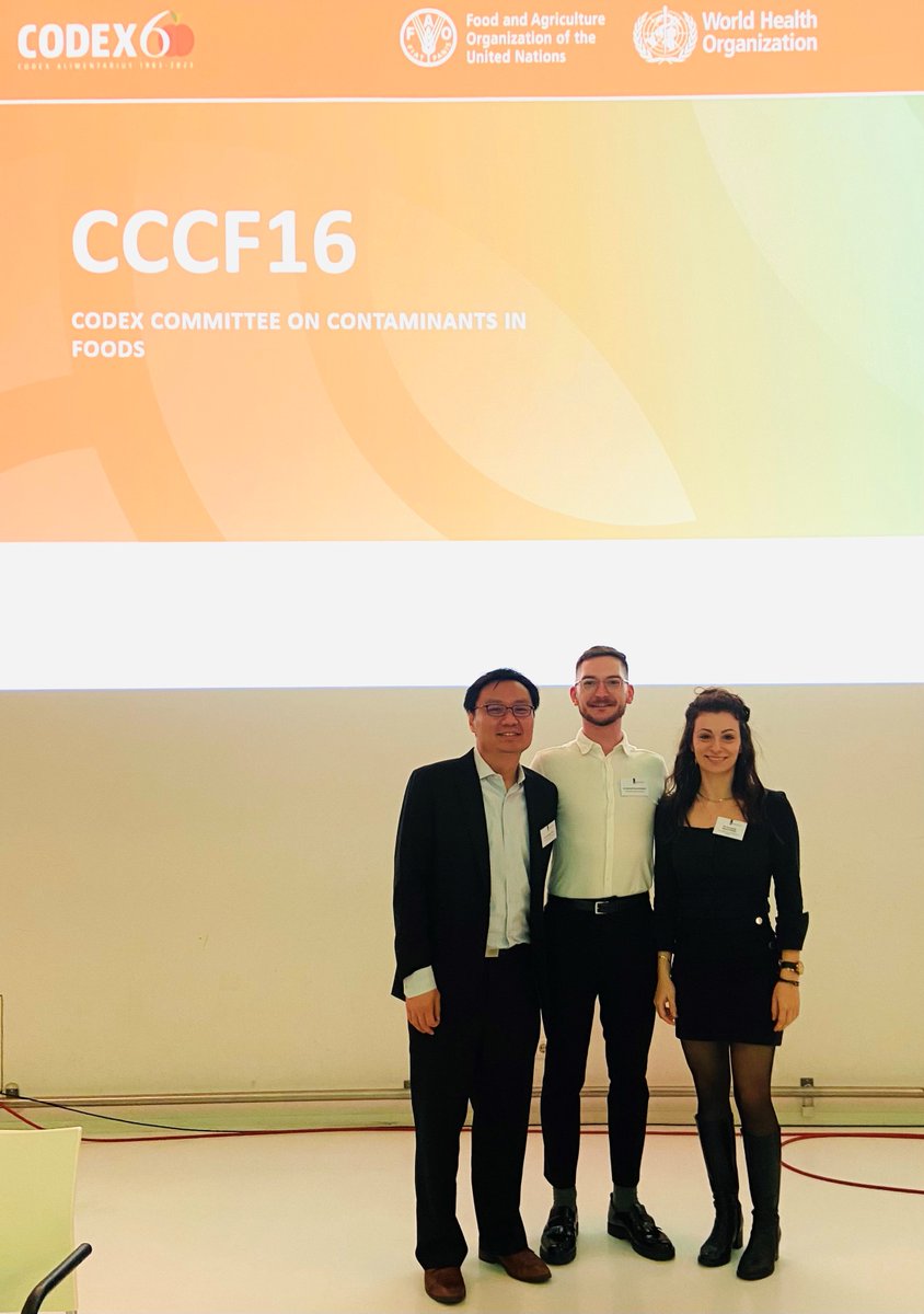 ILSI_Europe's tweet photo. Our colleague Konrad Korzeniowski, scientific project manager for our #FoodContaminants Task Force, was attending @FAOWHOCodex #CCCF16 today with 2 of the Task Force members, Evangelia Mavromichali and Keng Ngee Toh. https://t.co/g6MA7q2t4K