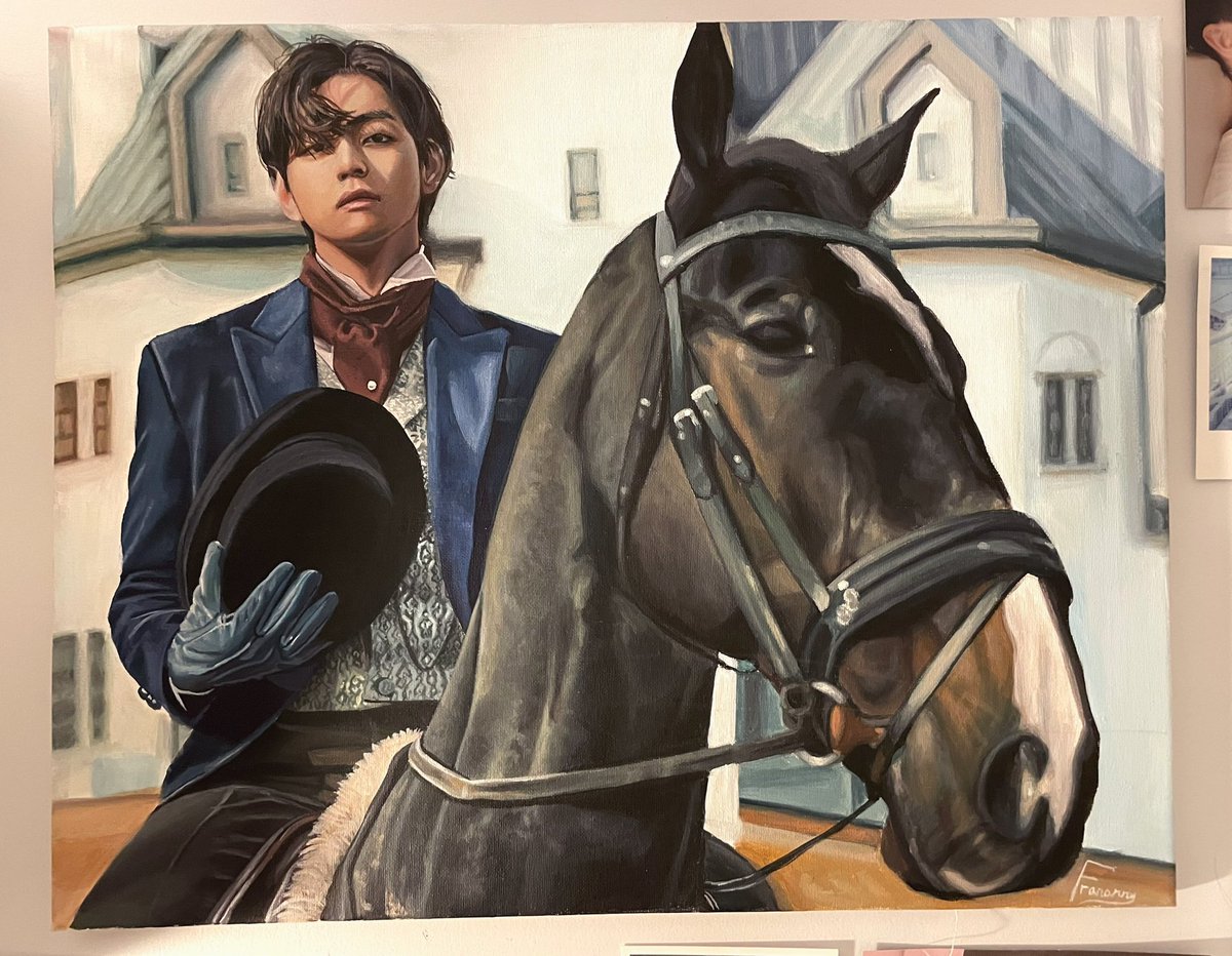 franarry_art's tweet photo. There’s no one I love to paint more than Kim Taehyung 🙌🏼 #Taehyung #btsfanart https://t.co/tEkTaqOqGt