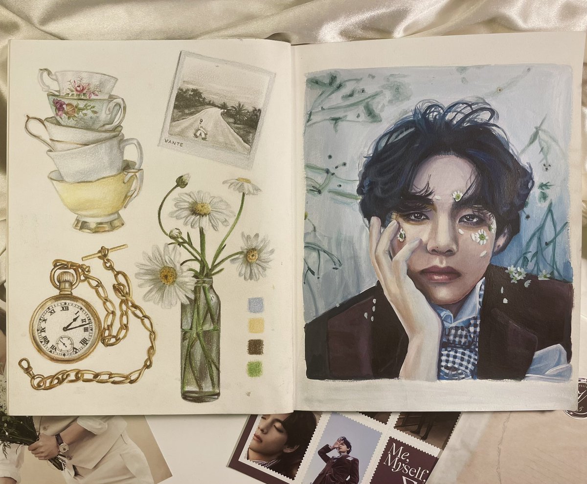 franarry_art's tweet photo. There’s no one I love to paint more than Kim Taehyung 🙌🏼 #Taehyung #btsfanart https://t.co/tEkTaqOqGt