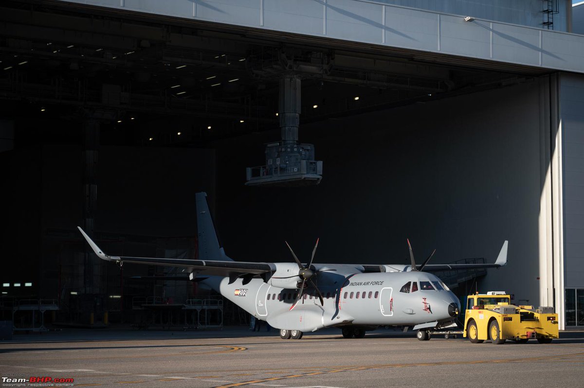 1st IAF C-295 fresh out of  Airbus's facility at Seville, Spain.
According to agreement signed in Sept'21,16 of the 56 C-295s are to be delivered by Airbus from spain , while the rest will be manufactured in India at TATA-Airbus facility in Guj.
PC:respective owners@teambhp