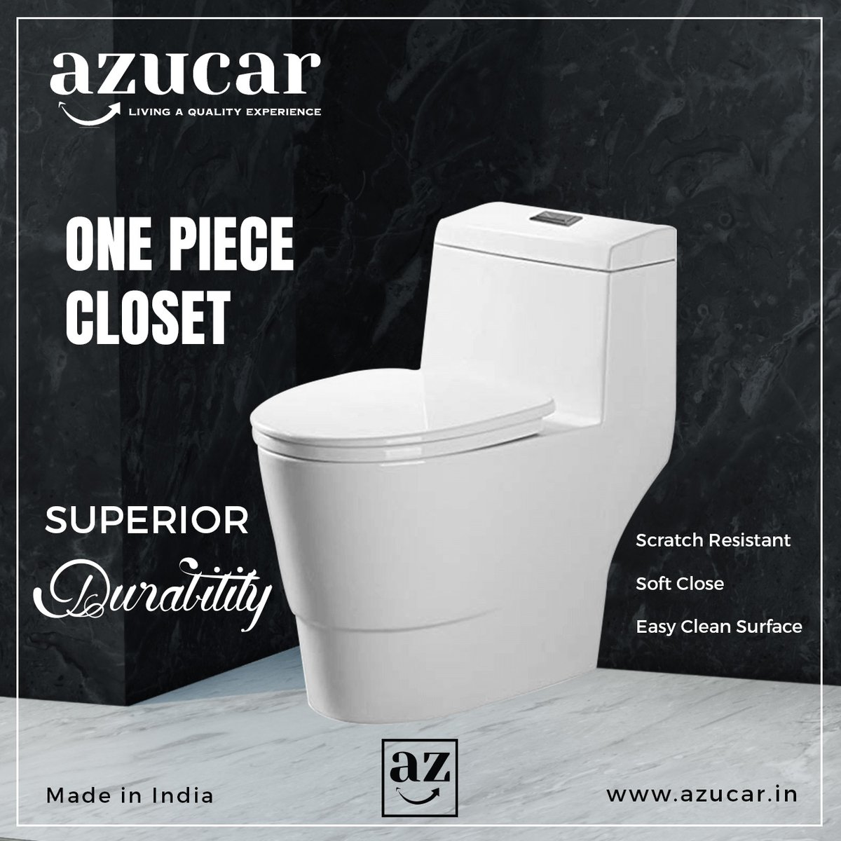 Azucar One Piece Toilet.

Complete your Modern Bathroom with our Contemporary Back to Wall, One Piece Toilet.

#sanitaryware #SanitaryWares #onepiecetoilet #sanitarybathroom #OnePieceWaterCloset #WaterCloset #toiletseat  #bathroomdecor #azucarindia #azucarsanitaryware #azucar