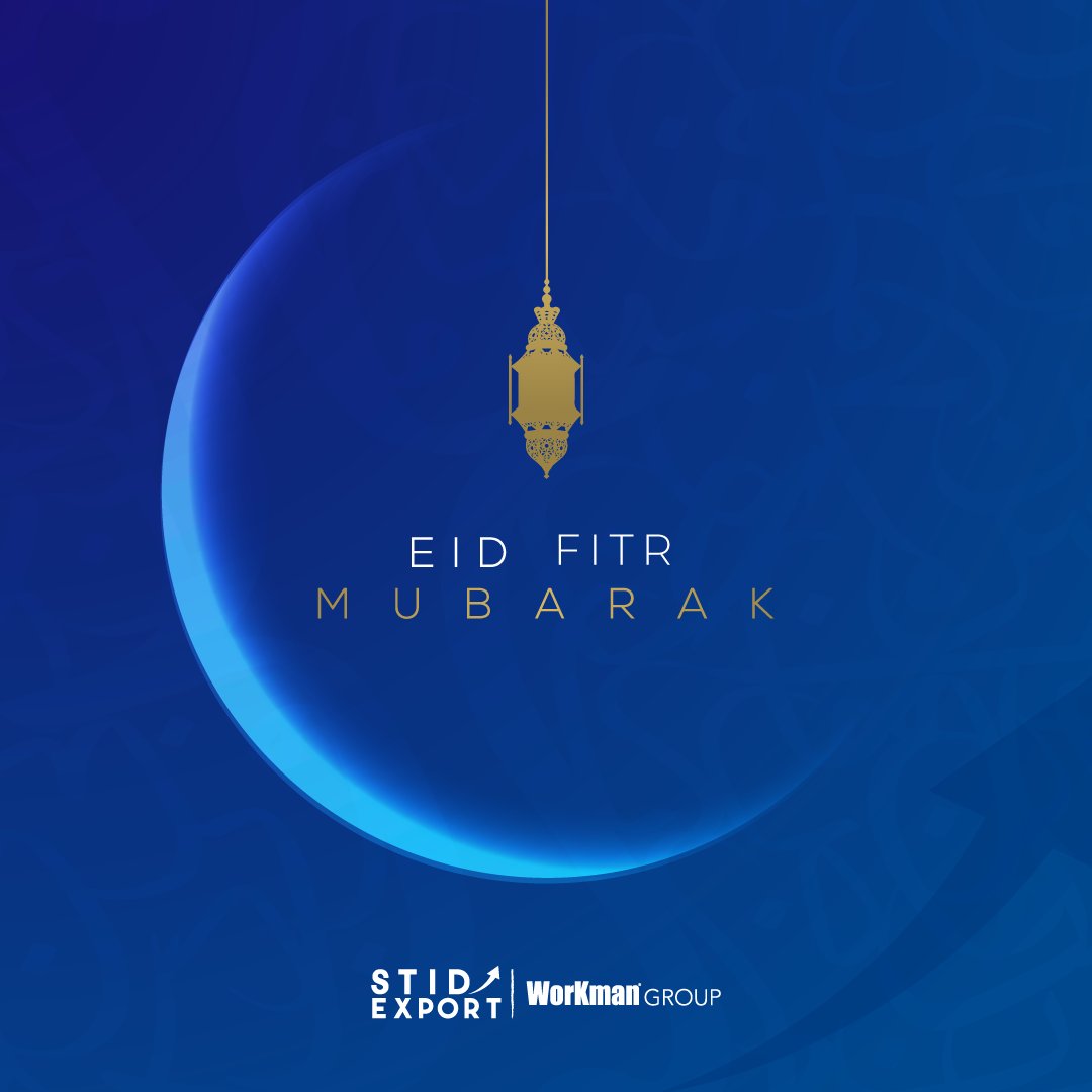 StidWorkman's tweet photo. Happy Eid el Fitr ! 
#workman_group #stid_export #EidAlFitr2023 #Eid2023 #عيد_الفطر https://t.co/pdvBqUBaLf