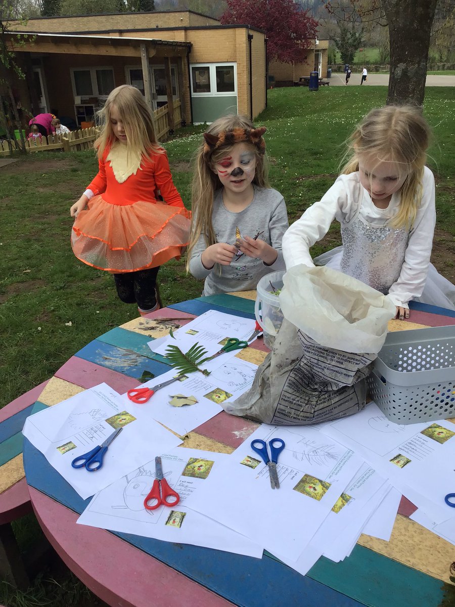 gilwern_school's tweet photo. GilwernYear2 launched their topic today by acting scenes from their book “The last wolf” by #minigrey, building secure shelters and designing/creating clay tree faces. An exciting term ahead for our #enterprisingcreativecontributors #expressivearts https://t.co/h9wEgo8W1y
