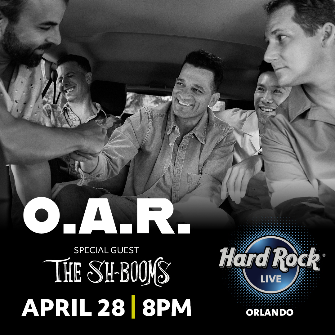 Orlando! We’re thrilled to announce that we will be joining <a href="/ofarevolution/">O.A.R.</a> next Friday the 28th at <a href="/HardRockOrlando/">Hard Rock Orlando</a> ! Tickets are already running low but you can grab them while you still can. ticketmaster.com/event/22005D62…