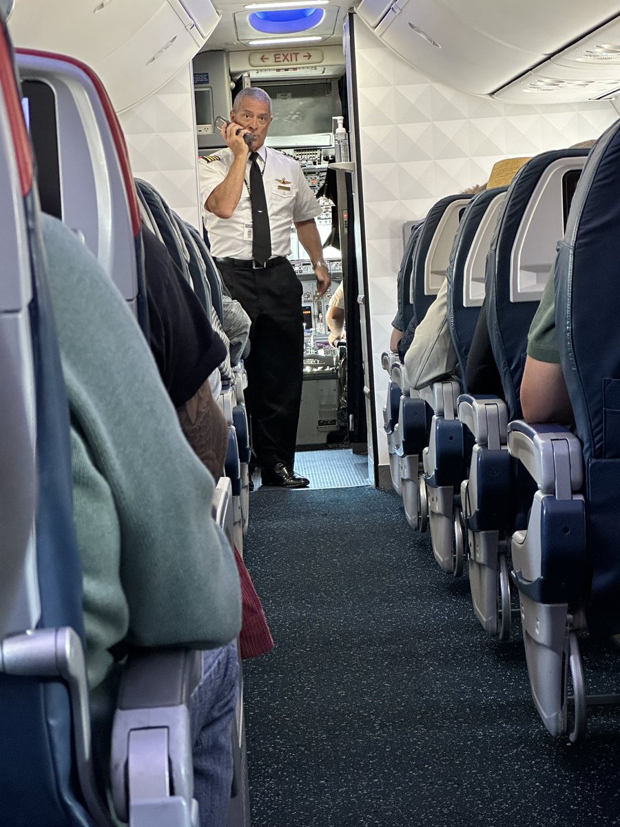 This is why I fly <a href="/delta/">Delta</a> airlines. The pilot came out to greet us and thanked us for paying his salary and trusting him to get us to our destination safely. I’ve flown so many times and this is just the best experience I’ve had. Give him a raise!!! #DeltaAirlines #BestPilot