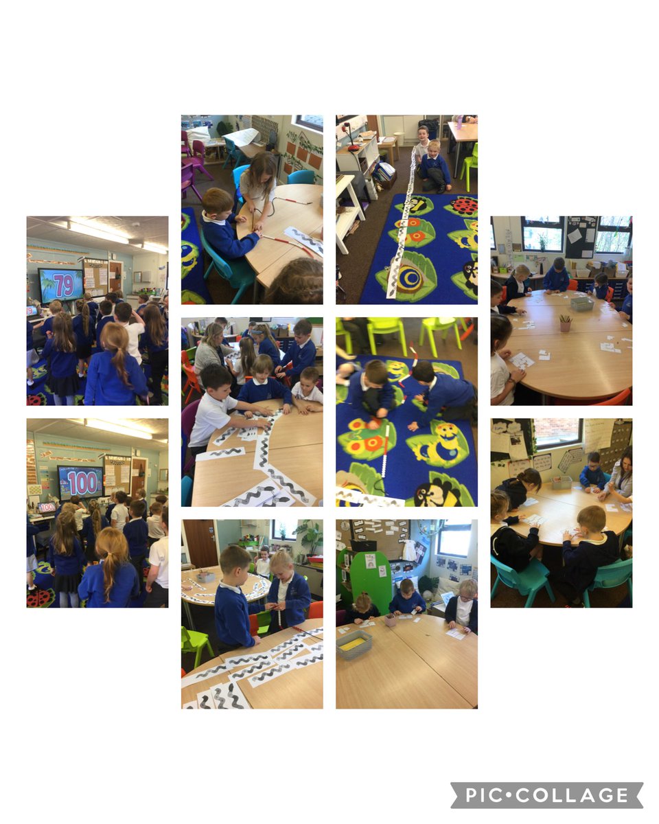 The children have made a super start to the term by working together to count forwards and backwards to 100. ⁦⁦<a href="/SchoolWhitegate/">Whitegate C/E School</a>⁩
