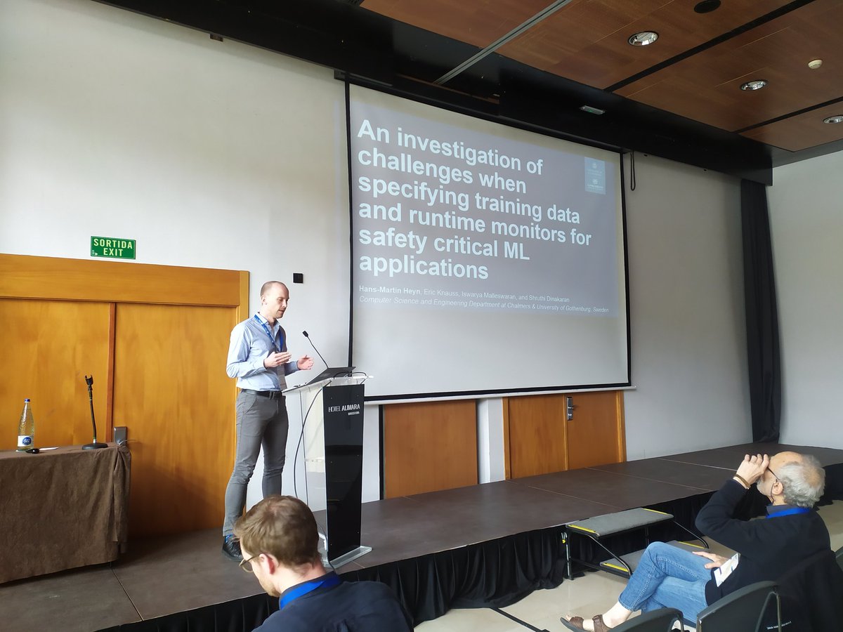 WC_REFSQ's tweet photo. RE for Artificial Intelligence is the main topic at #REFSQ23 session 5️⃣

Great presentations by Hans-Martin Heyn, Anastasia Mavridou and Xavier Franch 👏 https://t.co/Weuurw5Ofn