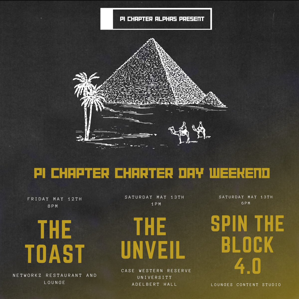 ServeEmPi's tweet photo. 🚨 Our annual Charter Day weekend is approaching and we’d like to invite you all to enjoy this time with us. 🔥 May 12th and May 13th come out and enjoy the vibes! Mark your calendars 🗓️

See y’all soon 🤙🏾 https://t.co/sEgYwtzw3J