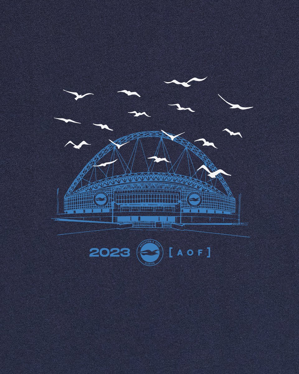 ATTENTION BRIGHTON FANS! Want to win the AOF x @OfficialBHAFC 'Seagulls at Wembley' tee ahead of this weekend's Semi-Final?? Simply retweet this tweet and follow us for a chance to win! Winner announced 12pm this Thursday. 💙🤍 #BHAFC