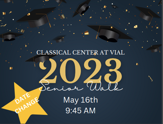 Please note the date change due to a conflict with senior finals schedule.
